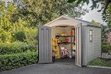 Keter Factor Outdoor Plastic Garden Storage Shed Beige 255 x 256.5 x 243 cm view 6
