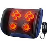 KINGJOY Shiatsu Foot Massager Machine with Heat, 2-in-1 Kneading & Percussion Massagers for Back and Foot Massage, Deep Tissue Foot and Calf Massager with Massage Roller, Birthday Gifts for Women Men