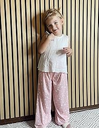 Arshiner Pajama Pants for Girls Long Sleep Plaid