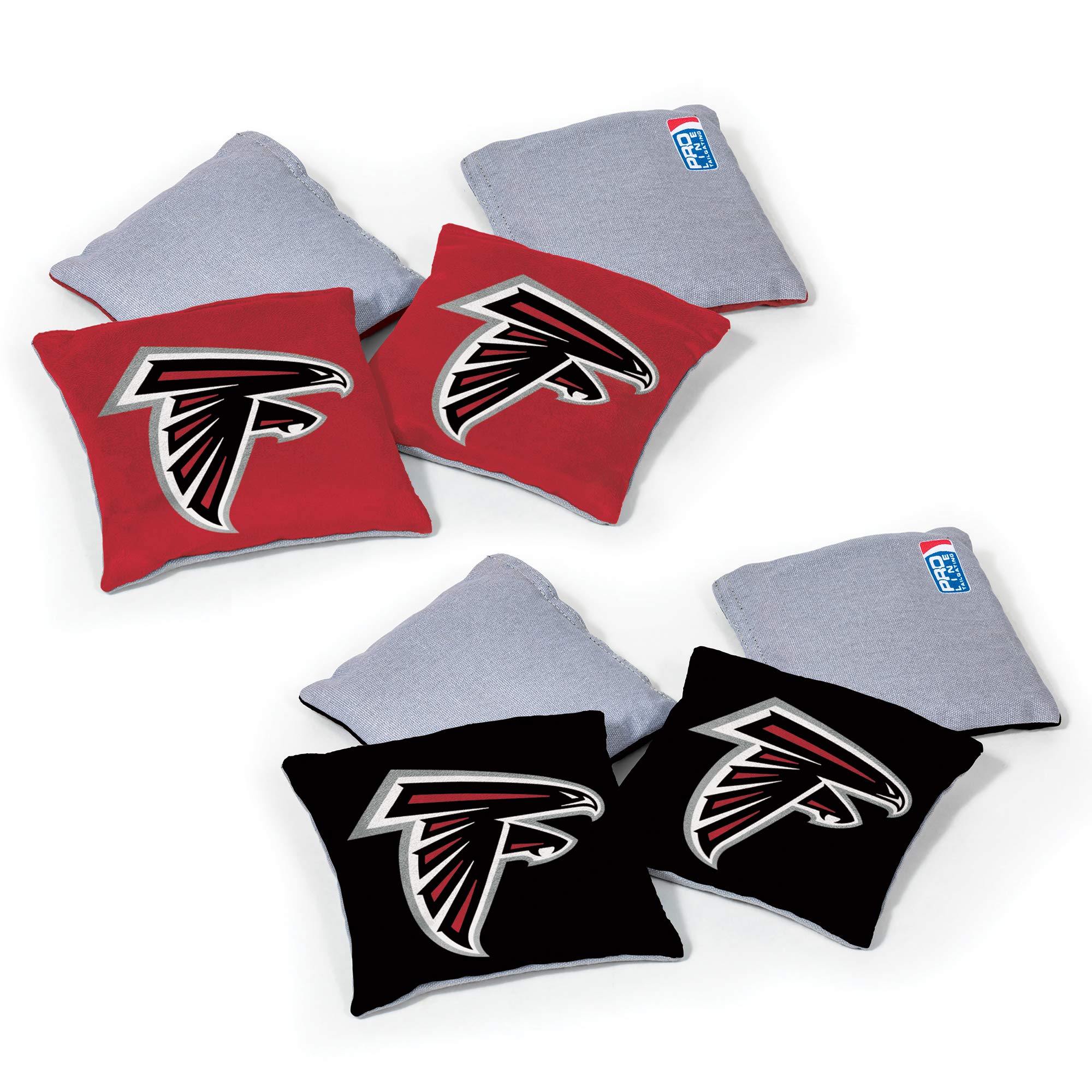 Wild Sports NFL Atlanta Falcons 8pk Dual Sided Bean Bags, Team Color Image