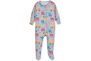 Gerber Baby Girls' Toddler Buttery-Soft Snug Fit Footed Pajamas with Viscose Made with Eucalyptus