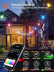 addlon 96FT Outdoor String Lights, Dimmable Outdoor