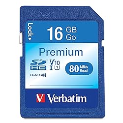 Verbatim 16GB Premium SDHC Memory Card, UHS-I V10