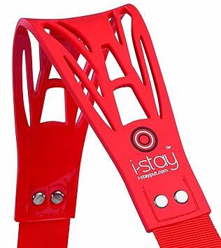 I-Stay Ergo Universal Schultergurt rot | is0902 | Universal Ersatz Tragegurt | Riemen mit Polster für Tasche, Laptop, Noteboo