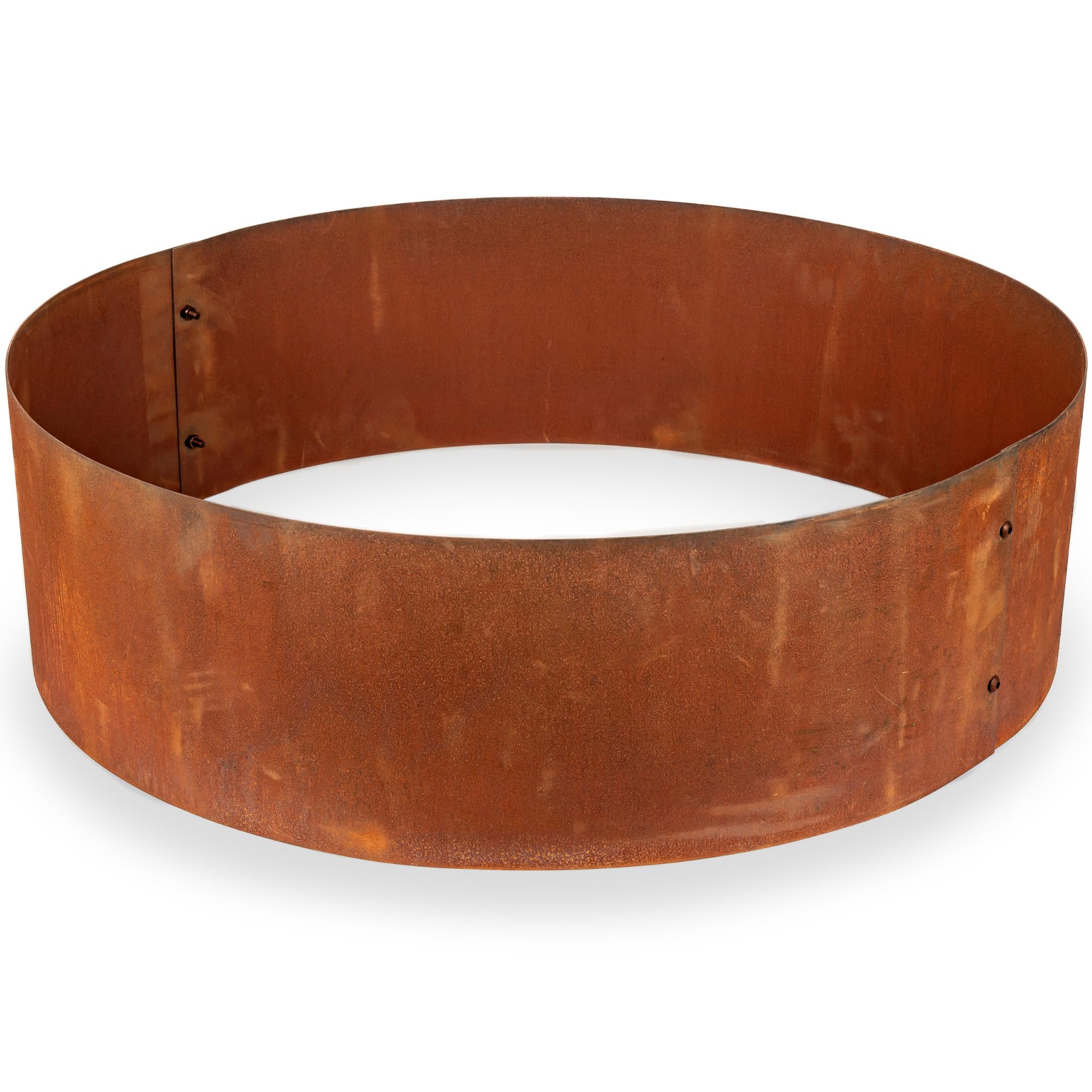 UNIGARDIA Corten Steel Tree Ring Ø 70 cm - Metal Lawn Edging 20 cm High - Easy to Install - Pre-Rusted Garden Edge Border, Incl. Accessories and 1 Pair of Assembly Gloves