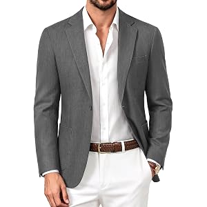 PJ PAUL JONES Mens Sport Coats Casual Seamless Blazer Lightweight Suit Jackets