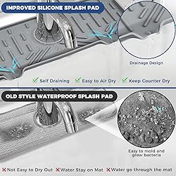 2 Pcs Silicone Faucet Handle Drip Catcher Tray, 2