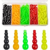 Stacked Fishing Beads, 150/200pcs Fishing Beads Lures Making Supplies Tackle Trout Beads Walleye Rig Inline Spinner Making Accessories Salmon Eggs Saltwater Freshwater
