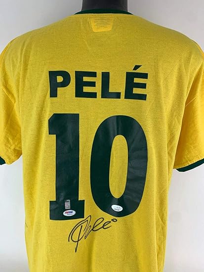 pele signed jersey