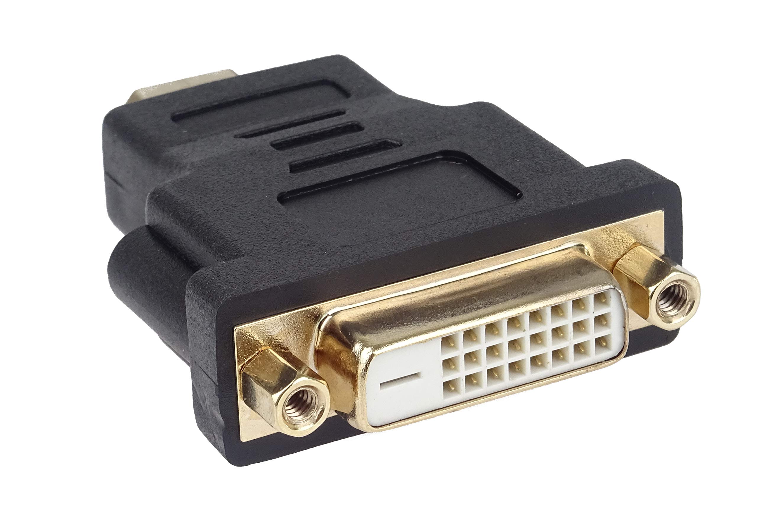 PremiumCord 4K HDMI to DVI Adapter, Gold-Plated Connectors, HDMI Male Type A to DVI-D Female (24+1) - for 4K UHD 2160p, Full HD 1080p, 3D, Colour Black