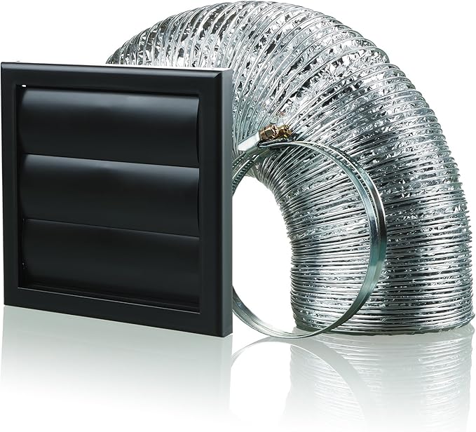 Cooker Hood Wall Ventilation Duct Gravity Flap Shutter Vent Kit