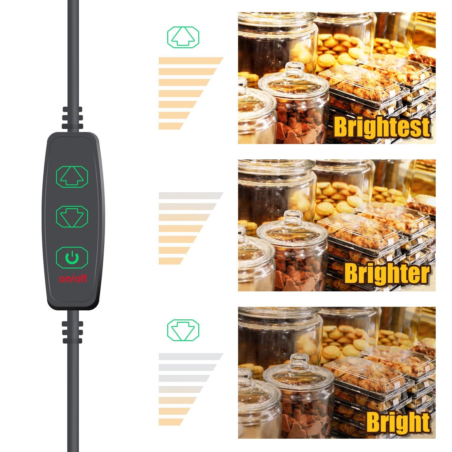 WORATON Under Cabinet Lighting Kitchen Lighting,Dimmable 3000K Warm White,33 LED Light Bar Wardrobe,Under Counter Lighting Shelf Lighting Closet(4 Pack)