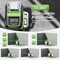 Huepar Laser Level 360 Self Leveling 1/13In High