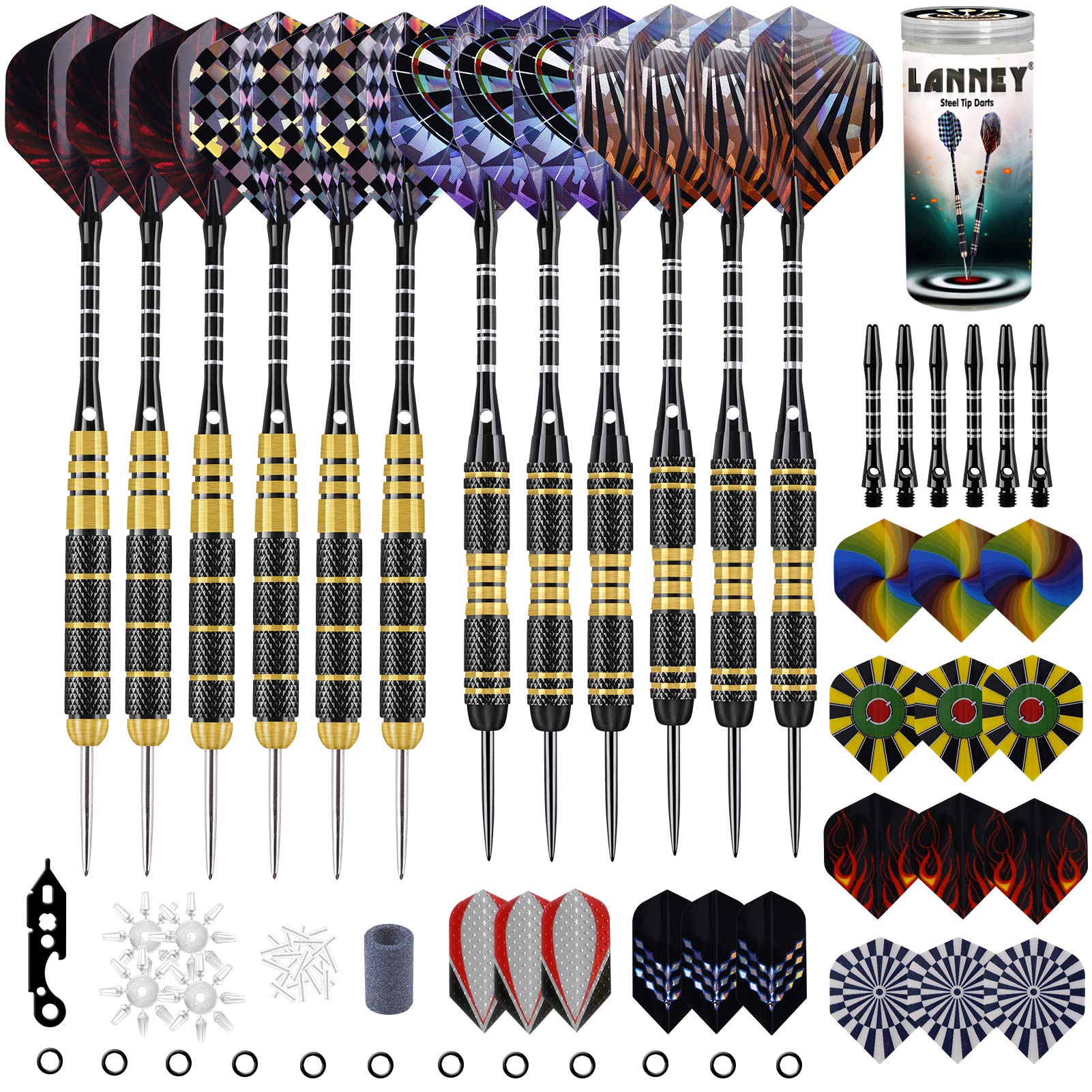 Darts Metal Tip Set, 20 Grams and 24 Grams Steel