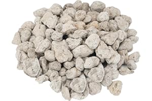 Skyflame 3/4"-1" Natural Volcanic Lava Rocks, 5LB Fireproof and Heatproof Light Weight Stone for Outland Living Bond Portable Fire Pits, Fireplaces, Landscaping Decoration, Indoor and Outdoor Use