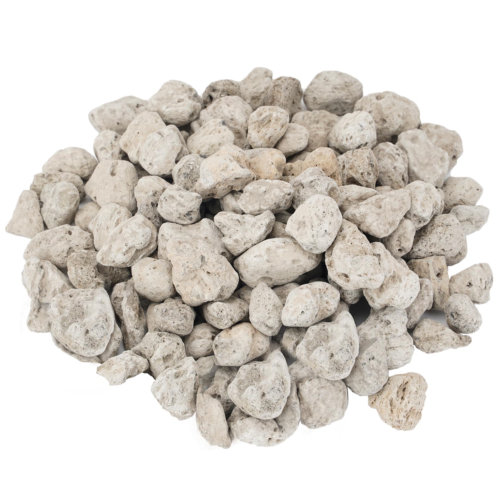 Photo 1 of Skyflame 3/4"-1" Natural Volcanic Lava Rocks, 5LB Fireproof and Heatproof Light Weight Stone for Outland Living Bond Portable Fire Pits, Fireplaces, Landscaping Decoration, Indoor and Outdoor Use