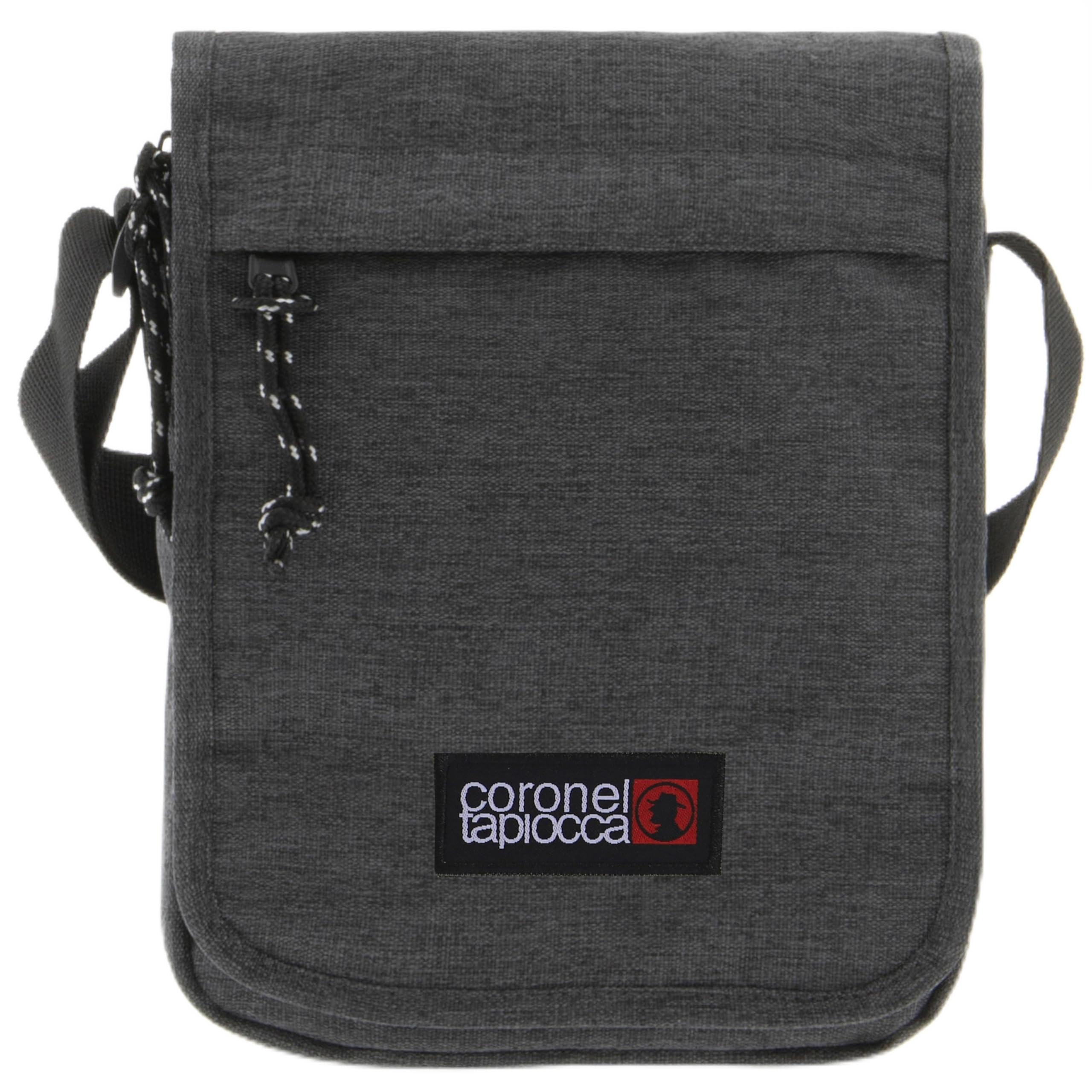 Coronel Tapioca - Men's Shoulder Bag - Shoulder Bag for Gifts, Daily Use, Casual, Travel or Business, Grey, 19 x 24 x 5 cm, Flap Shoulder Bag