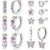 Hypoallergenic Earrings for Girls Women Surgical Stainless Steel Screw Back Earrings Hoop Earring for Sensitive Ears Cute Kids Toddler Earring Jewelry