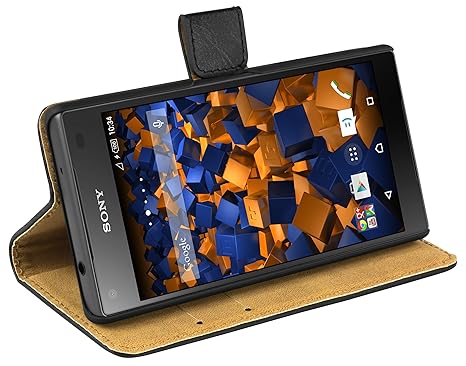 mumbi Ledertasche im Bookstyle für Sony Xperia Z5 Compact Tasche