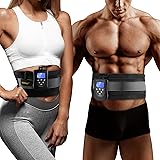 DOMAS Ab Belt Abdominal Muscle Toner- Abs Stimulator with 8 Modes Electronic Abs Stimulating Belt EMS Muscle Toning Belt for 