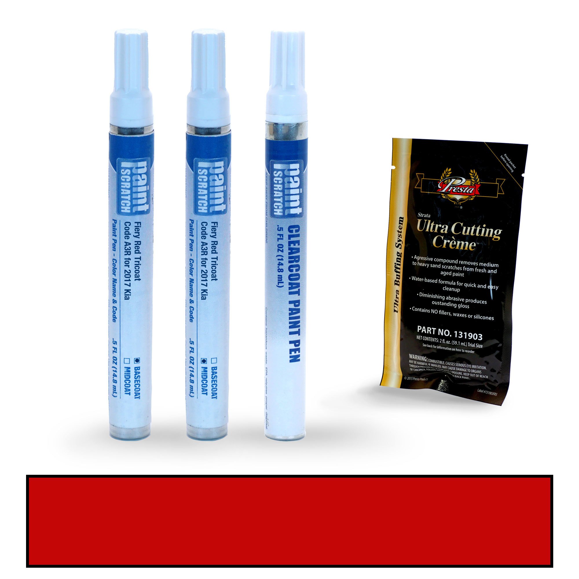 Buy PAINTSCRATCH Fiery Red Tricoat A3R for 2017 Kia Sportage Touch Up