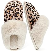 Jieertop Cozy Slippers for Women Men, Plush Fuzzy Indoor House Shoes, Soft Winter Bedroom Slides