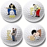 CYjorkbgg Funny Golf Balls for Men Adult Humor Trick Novelty Golfer Gift Set for Dad Boyfriend Coworkers Unique Professional Practice Balls for Golf Lover Perfect Father’s Day Christmas Birthday Gift