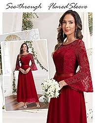 Wedtrend Women's Bridesmaid Dresses, 3/4 Flared
