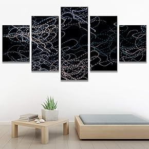 SIGNWIN 5 Panel Canvas Wall Art Modern Art...