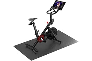 ABBER Bike Mat Compatible with Peloton Bike, Treadmill Mat, Elliptical Mat, Under Exercise Bike Trainer Mat Pad for Stationary Indoor Spin Bike,Hardwood Floor Exercise Equipment Machine