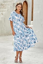 STYLEWORD Women's 2025 Summer Casual Short Sleeve