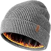 FURTALK Winter Hats for Men Women Fleece Lined Beanie Warm Cuffed Outdoor Skull Cap