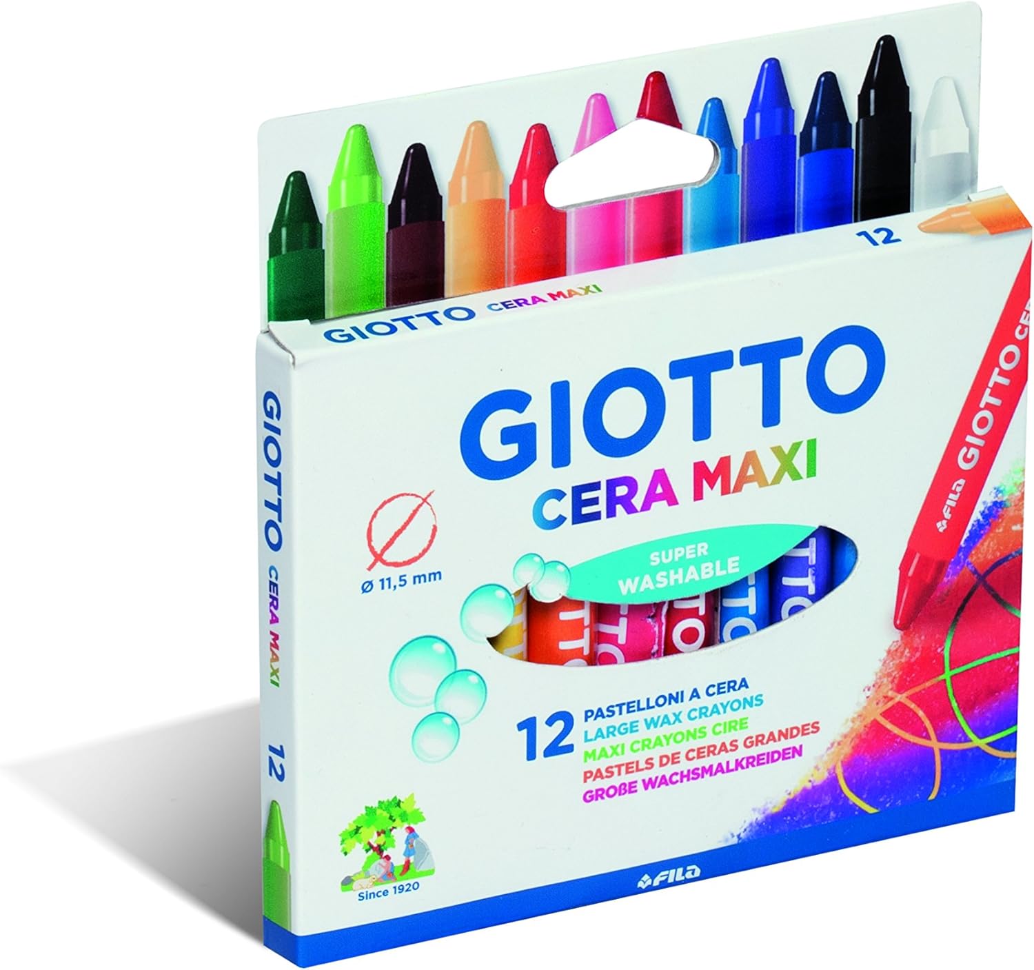 Giotto 2912 - Ceras, 12 unidades: Amazon.es: Oficina y papelería