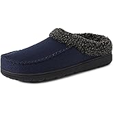 Dearfoams Men’s Brendan Indoor/Outdoor Breathable Memory Foam Clog House Shoe with Wide Widths Slipper