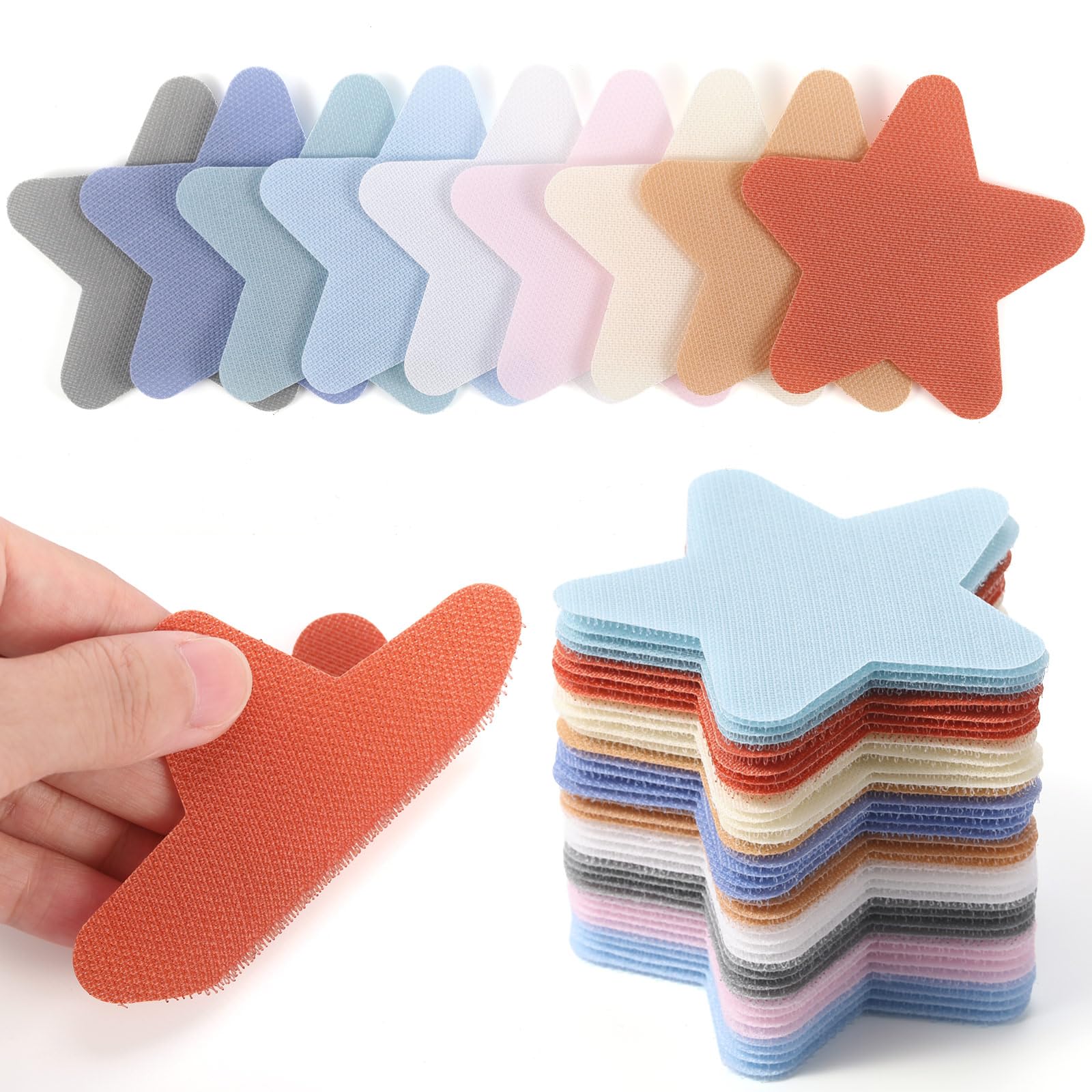 Photo 1 of Pasimy Star 36 Pcs Boho Multicolor Spot Markers Dots Shape Carpet Floor Spots Flexible Carpet Dots for Flexible Seating Kindergarten Teachers Gym Dance Decoration 9 Pastel Colors