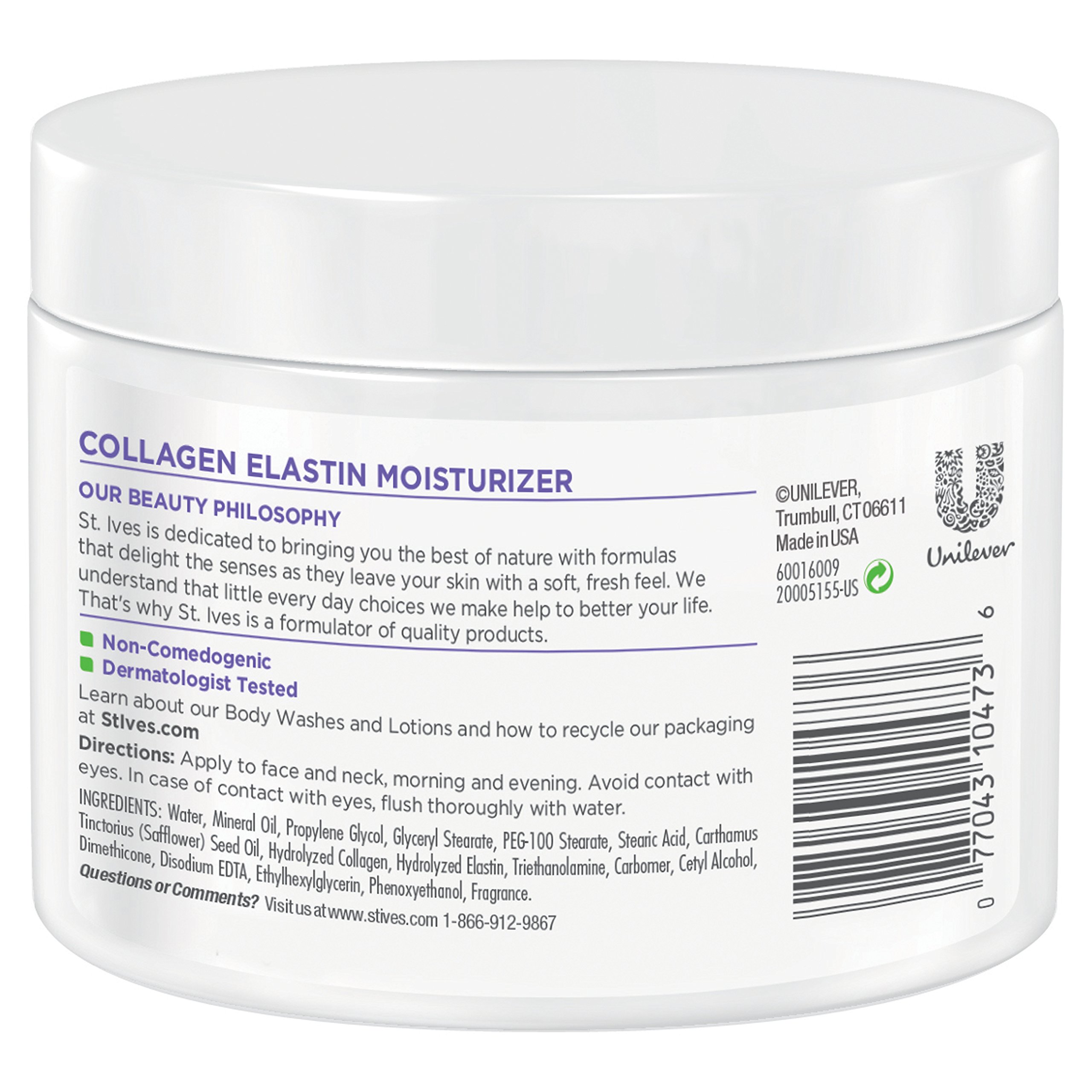 Galleon St. Ives Timeless Skin Facial Moisturizer, Collagen Elastin 10 Oz