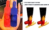 A.D.P. R4 Chicken Leg Spur Protectors Red Blue 2 Pairs Rooster Gamefowl view 4
