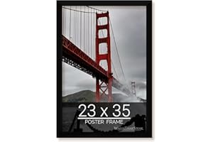 (23x35 in | 58x89 cm) Black Picture Frame for Puzzles Posters Photos or Artwork