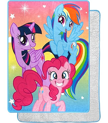 LOGOVISION My Little Pony Beach Towel Blanket 30" X 60" - Pony Pile Design, Super Absorbent