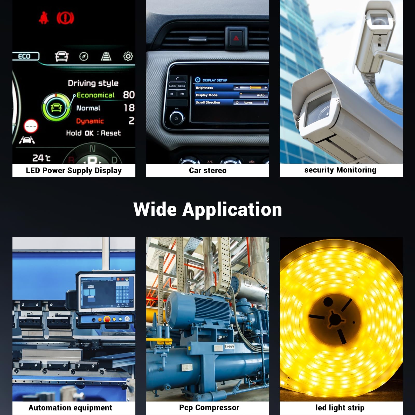 Adjustable Power Supply with LED Display - AC110V/220V to DC 0-12V Converter 600W 50A Power Supply