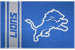 FANMATS 8241 NFL - Detroit Lions Starter Mat Accent Rug - 19in. x 30in. | Sports Fan Home Decor Rug and Tailgating Mat Uniform Design