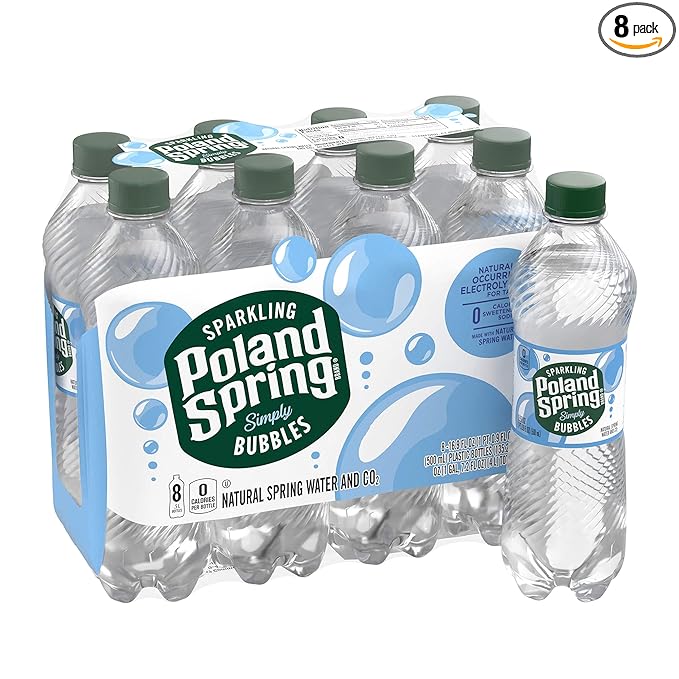 Download Poland Spring Sparkling Water Simply Bubbles 16 9 Oz Bottles Pack Of 8 Amazon Com Grocery Gourmet Food