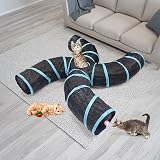 Bemodst S-Type Cat Tunnel 2/3/4 Way Collapsible Small Animal Maze view 2