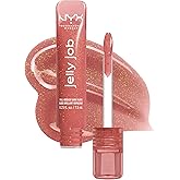 NYX PROFESSIONAL MAKEUP Jelly Job Lip Gloss, Lip Tint Gloss with Full-Bodied, Smoothing, and Hyper-Glossy Shine - Honey, It's