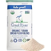 Great River Milling Organic 7 Grain Bread Flour, 25 lb | Organic 7 Grain Bread Flour with wheat, rye, oats, corn, barley, millet and flaxseed for breads, rolls and multigrain baking
