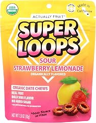 Actually Fruit Organic Sour Strawberry Lemonade Super Loops, 2.8 OZ