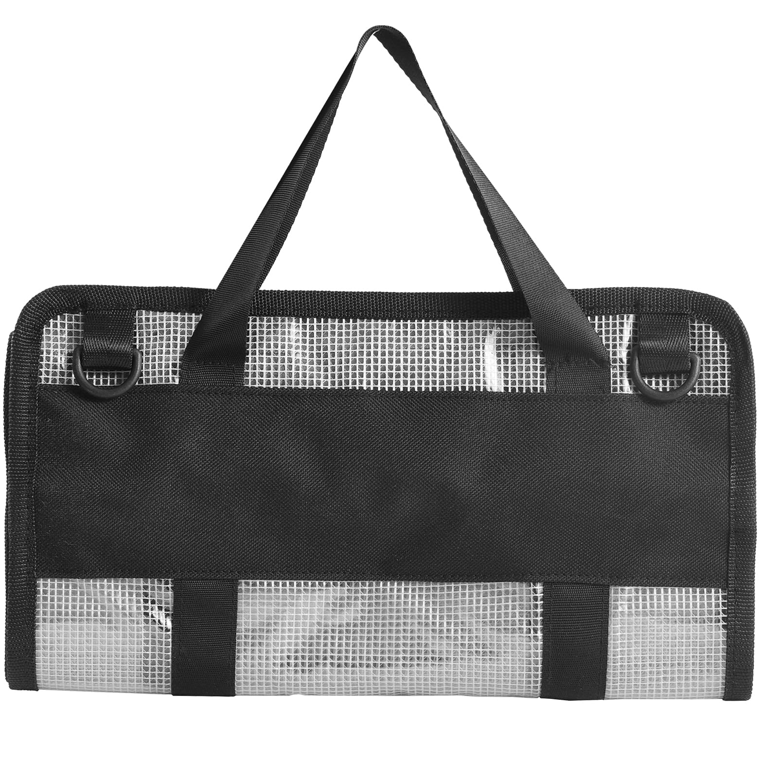Photo 1 of KASTONG Fishing Lure Stroage Bag Covenient 6 Pocket Large Capacity PVC Heavy Duty Protective Cover Durable Fishing Bag for all Fishing Bait Trolling Fishing Lure Wraps Box for Saltwater (1pc, White)