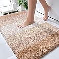 OLANLY Bathroom Rugs Mat 30x20, Extra Soft Absorbent Microfiber Bath Rugs, Rubber Backing, Quick Dry, Machine Washable Bath Mats for Bathroom Floor, Tub, Shower and Home Decor Accessories, Beige
