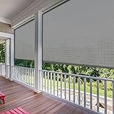 SunnyRoyal Outdoor Roller Shades Exterior Roll Up