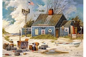 Buffalo Games - Charles Wysocki (Square) - Peddler's Hope Chest - 300 Large Piece Jigsaw Puzzle for Adults Challenging Puzzle Perfect for Game Nights - Finished Size is 18.00 x 18.00
